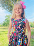 Girls Mouse Princess Shorts Set with Matching Bow - Bowtism